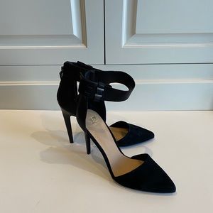 Joe’s Suede Ankle Strap Heels